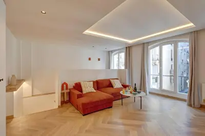 Coin salon dans l'établissement 343 Suite Jad - Superbe Appartement à Paris