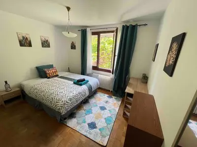 Un ou plusieurs lits dans un hébergement de l'établissement P1- Maison 2min metro PARIS-EXPO 3 chambres 3 lits