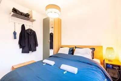 Un ou plusieurs lits dans un hébergement de l'établissement GuestReady - Serene Comfort near Sacré-Cœur
