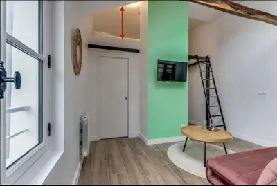 Télévision ou salle de divertissement dans l'établissement Peppermint - Moderne & Elégant- by Mon Petit Faré