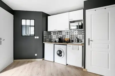 Cuisine ou kitchenette dans l'établissement Lys : Cocon Douillet proche Métro