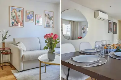 Coin salon dans l'établissement Apartment Center of Paris by Studio prestige