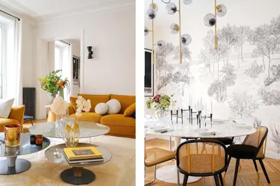 Coin salon dans l'établissement Magnifique appartement 135m2 Jardin du Luxembourg