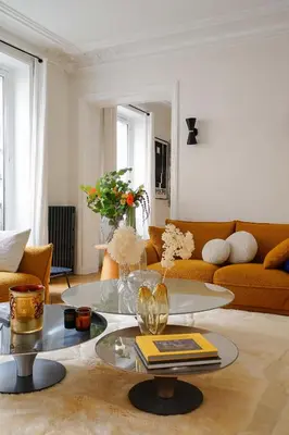 Coin salon dans l'établissement Magnifique appartement 135m2 Jardin du Luxembourg
