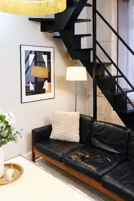 Coin salon dans l'établissement Boutik Boheme - Triplex Monceau