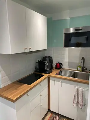 Cuisine ou kitchenette dans l'établissement Center PARIS