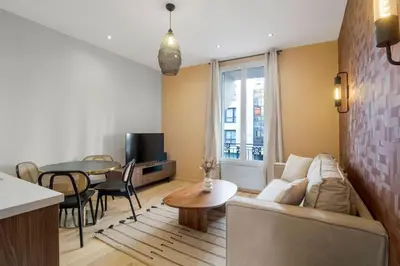 Coin salon dans l'établissement 11.Appart 4Pers#1 Bedroom #Père Lachaise #Nation