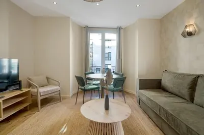 Coin salon dans l'établissement 21.Appart 4Pers#1 Bedroom #Père Lachaise #Nation