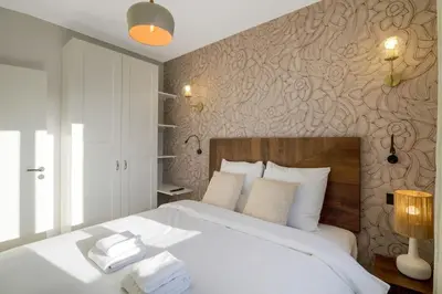 Un ou plusieurs lits dans un hébergement de l'établissement 22.Appart 4Pers#1 Bedroom#Père Lachaise #Nation