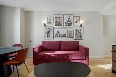 Coin salon dans l'établissement 41.Appart 4Pers#1 Bedroom #Père Lachaise #Nation