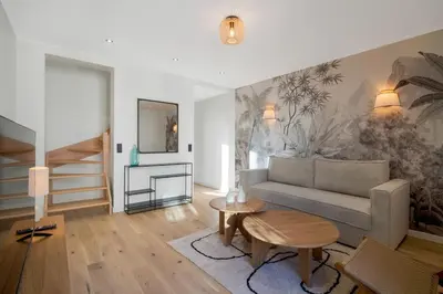 Coin salon dans l'établissement 42.Appart 6Pers#2Bedroom #Père Lachaise #Nation