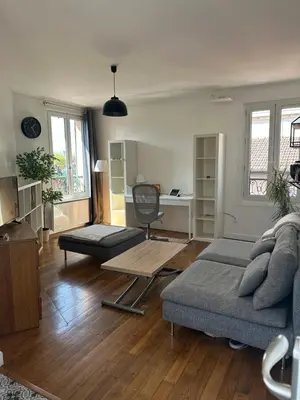 Coin salon dans l'établissement Quiet cosy and large apartment with Terrace Top location