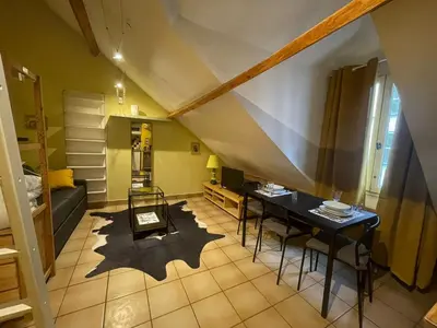 Coin salon dans l'établissement Montmartre Sacré Cœur - Appartement Martyrs