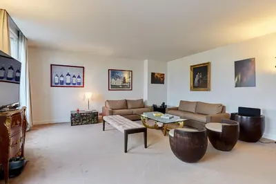 Coin salon dans l'établissement Apartment Arc de Triomphe by Studio prestige