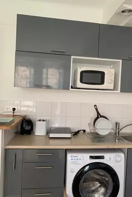 Cuisine ou kitchenette dans l'établissement paris superb studio