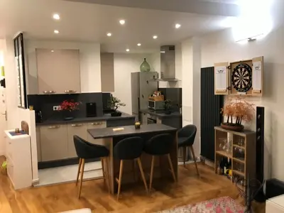 Cuisine ou kitchenette dans l'établissement Cosy Appartement in Paris 15th - Convention Center