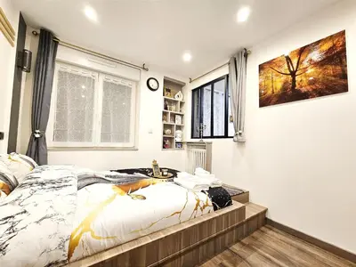 Un ou plusieurs lits dans un hébergement de l'établissement Your cozy cove by Paris
