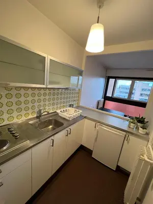 Cuisine ou kitchenette dans l'établissement Appartement lumineux 2 pièces Paris – idéal famille