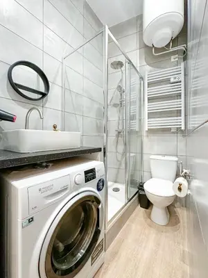 Salle de bains dans l'établissement Marais - Canal st Martin 20m2