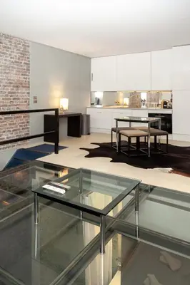 Cuisine ou kitchenette dans l'établissement Loft atypique avec terrasse, calme et cosy