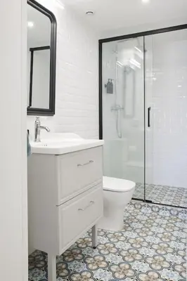 Salle de bains dans l'établissement Studio proche Roland Garros