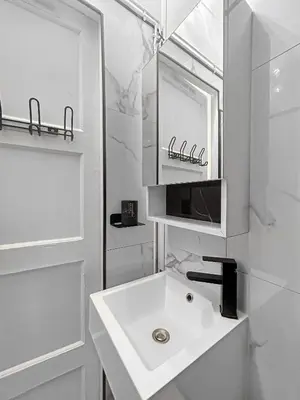 Salle de bains dans l'établissement L'Esprit de Seine