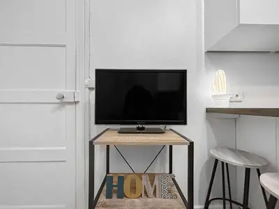 Télévision ou salle de divertissement dans l'établissement L'Esprit de Seine