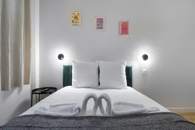 Un ou plusieurs lits dans un hébergement de l'établissement 02.Appart 4pers#1 Bedroom#Pigalle#Opéra#Paris 9