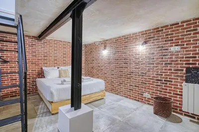 Un ou plusieurs lits dans un hébergement de l'établissement Appartement proche Rue de Charonne - II