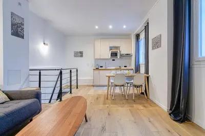 Coin salon dans l'établissement Appartement proche Rue de Charonne - II