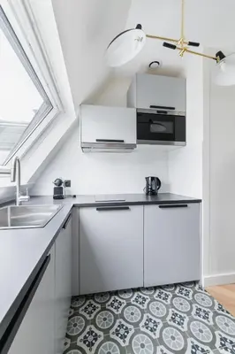 Cuisine ou kitchenette dans l'établissement Brand New Luxury Flat in Champs Elysees - Triangle d'Or