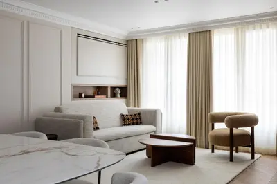 Coin salon dans l'établissement HIGHSTAY - Luxury Serviced Apartments - Centre Pompidou