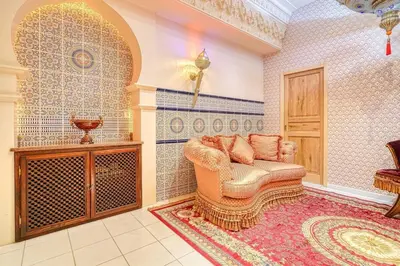 Coin salon dans l'établissement Marrakech Suite Champs Elysees