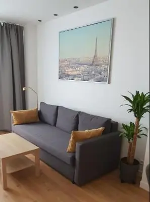 Coin salon dans l'établissement Chez vous au coeur de Paris Convention - Vaugirard