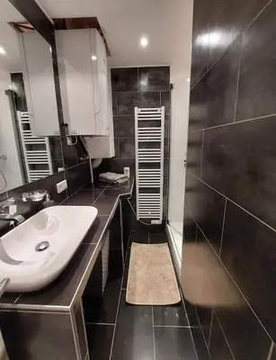 Salle de bains dans l'établissement Appartement au coeur de Ménilmontant