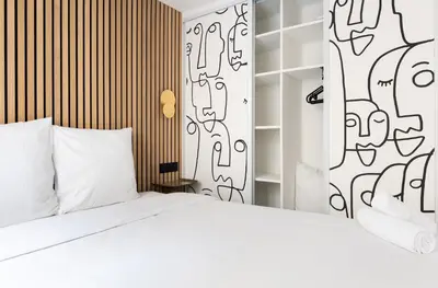 Un ou plusieurs lits dans un hébergement de l'établissement 1 Bedroom#4 pers#Mouffetard#Port-Royal#La Sorbonne