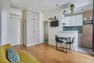 Cuisine ou kitchenette dans l'établissement Rent a Room apartments - Alma