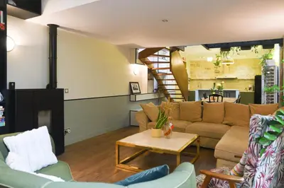 Coin salon dans l'établissement Comfortable 150 m house in the heart of Paris
