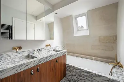 Salle de bains dans l'établissement Saint Germain Residence