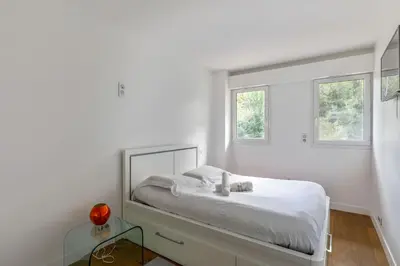 Un ou plusieurs lits dans un hébergement de l'établissement Appartement Rodina - Welkeys