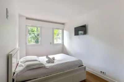 Un ou plusieurs lits dans un hébergement de l'établissement Appartement Rodina - Welkeys