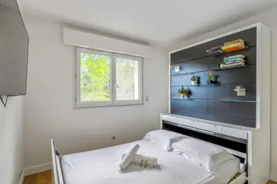 Un ou plusieurs lits dans un hébergement de l'établissement Appartement Rodina - Welkeys