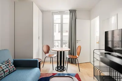 Coin salon dans l'établissement Residence Clichy - Dagobert