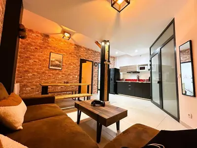 Cuisine ou kitchenette dans l'établissement Atelier cosy Père Lachaise & Oberkampf