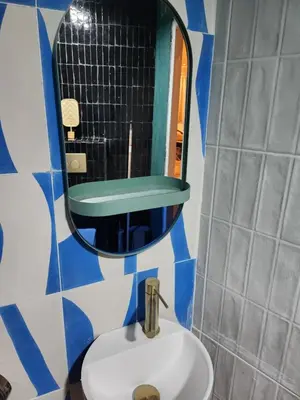 Salle de bains dans l'établissement Pic de Nôtre Dame, Charming Suites Paris