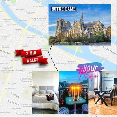 Plan de l'établissement Pic de Nôtre Dame, Charming Suites Paris
