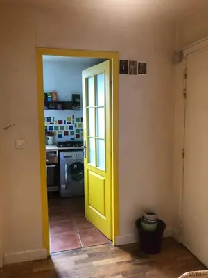 Cuisine ou kitchenette dans l'établissement Parigi XI grande appart 2 camere da letto bagno privato 4 e più ospiti