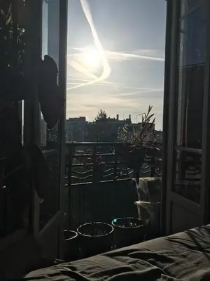 Balcon ou terrasse dans l'établissement Le Nid D'Aigle