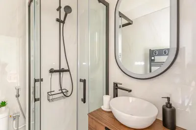 Salle de bains dans l'établissement Studio de charme parisien
