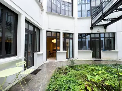 Jardin de l'établissement Cosy 1BR with outside space neighboring Le Marais